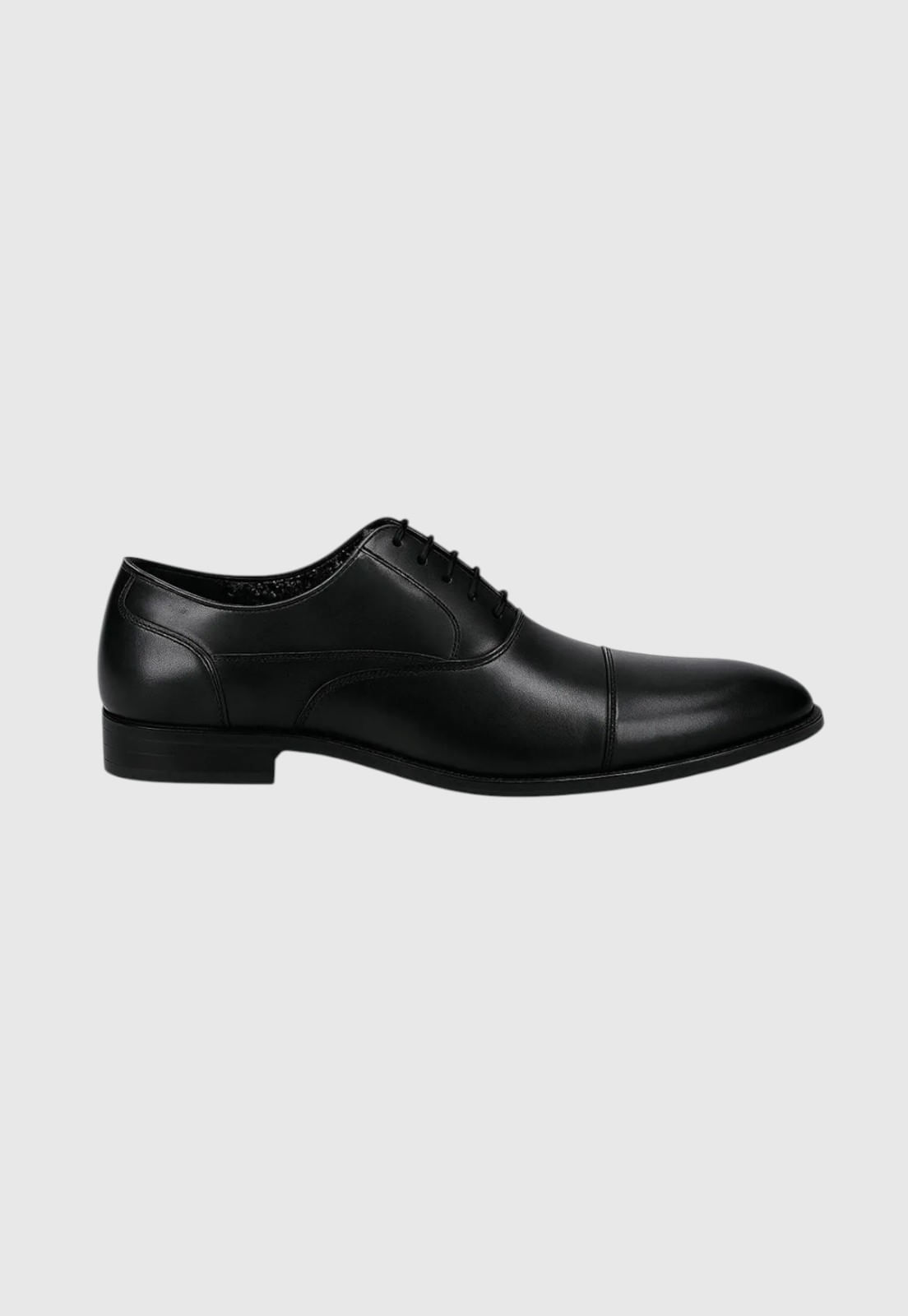 Zapato Formal Liso Cuero Negro